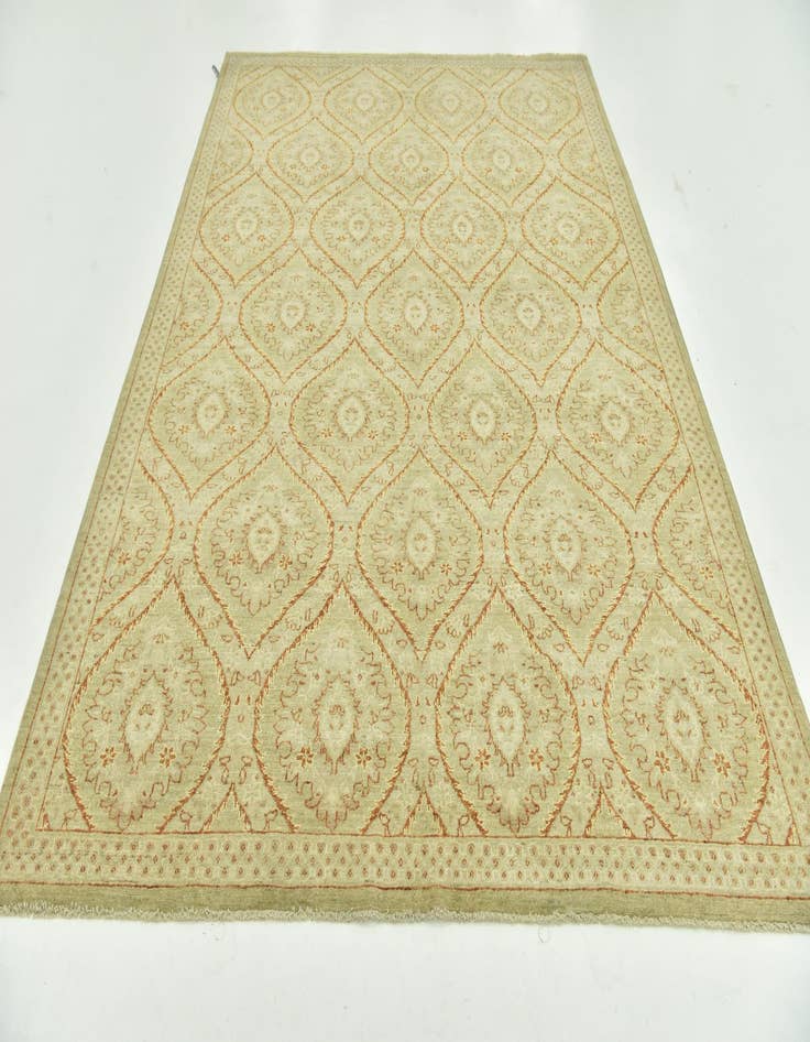 Detail image of 6' 8 x 9' 5  Hand Knotted Peshawar Ziegler Rug