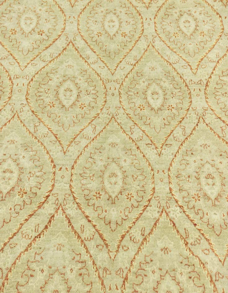 Detail image of 6' 8 x 9' 5  Hand Knotted Peshawar Ziegler Rug