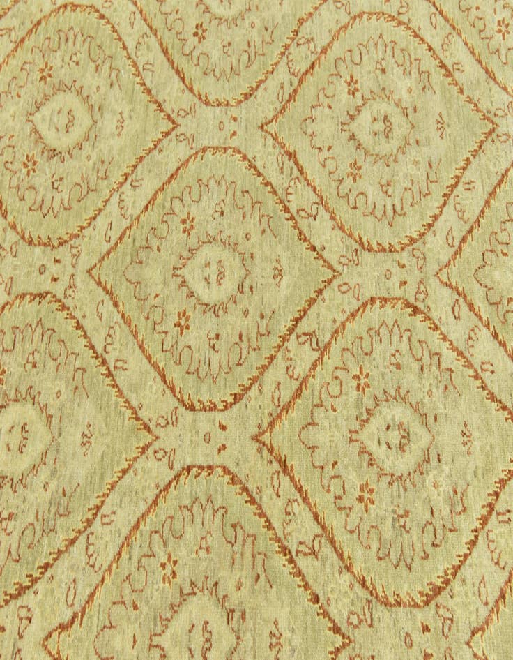 Detail image of 6' 8 x 9' 5  Hand Knotted Peshawar Ziegler Rug