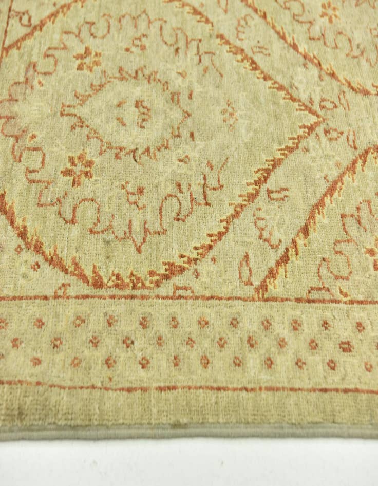 Detail image of 6' 8 x 9' 5  Hand Knotted Peshawar Ziegler Rug