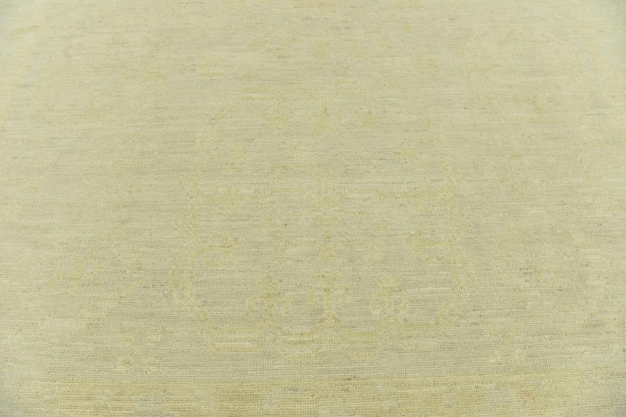 8' 1 x 10' 2 Hand Knotted Peshawar Ziegler Wool Rug