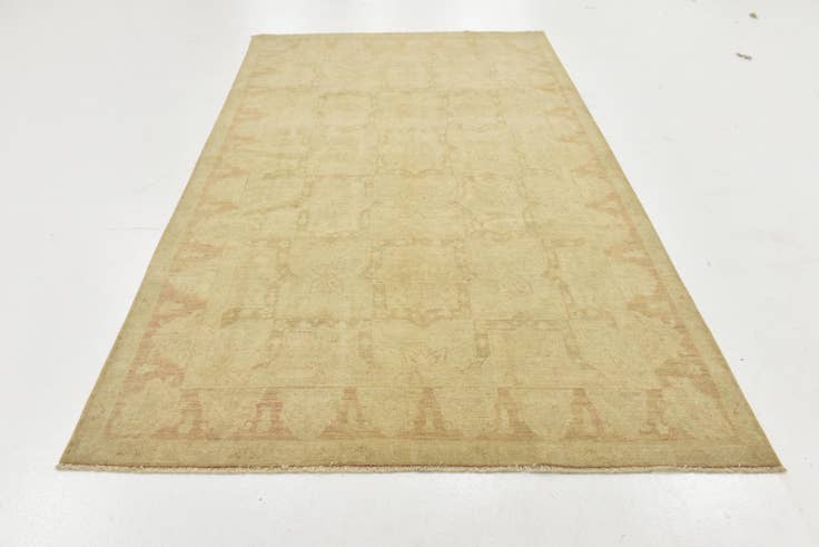 Detail image of 5' 10 x 10' Hand Knotted Peshawar Ziegler Rug