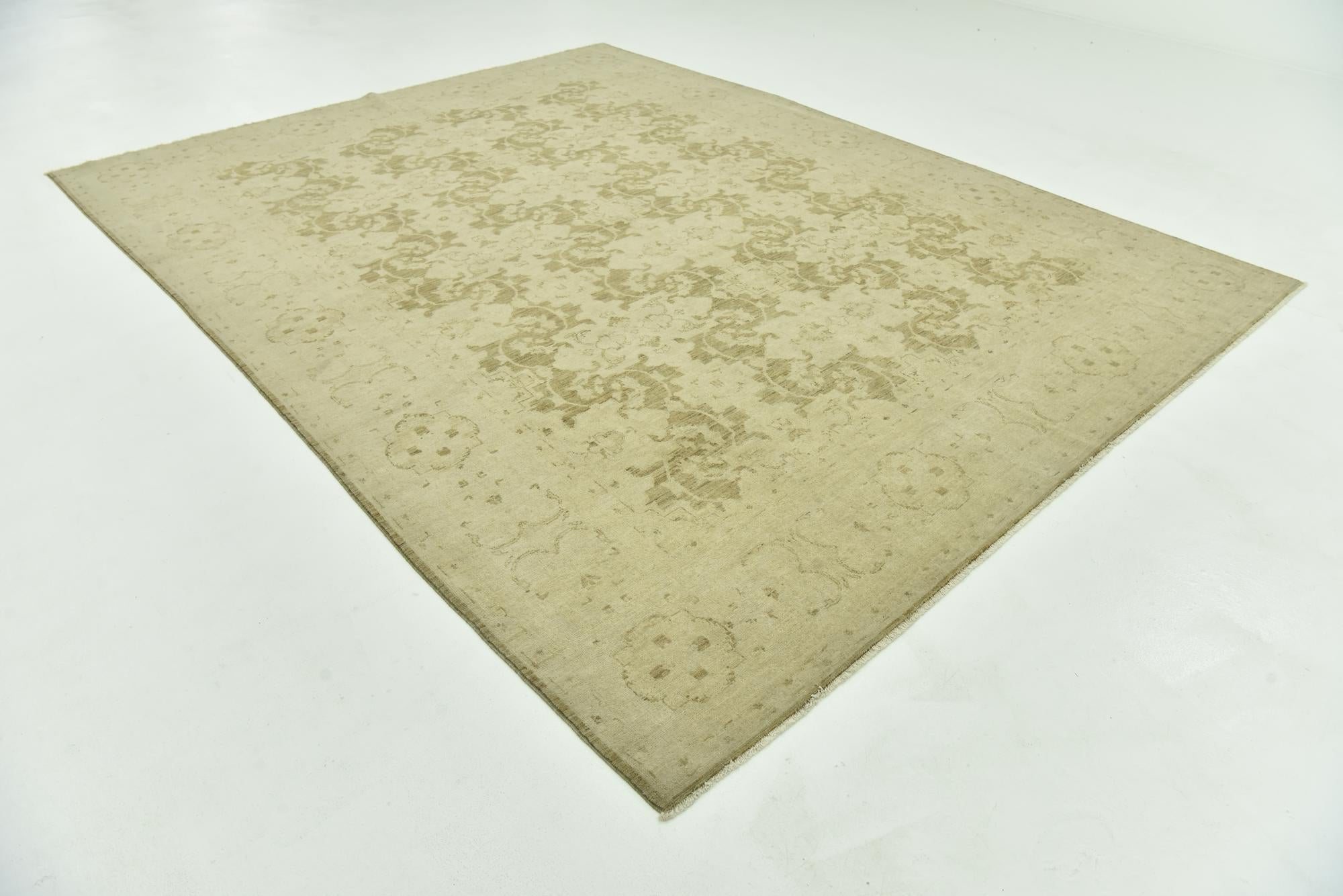 8' 10 x 11' 5 Hand Knotted Peshawar Ziegler Rug