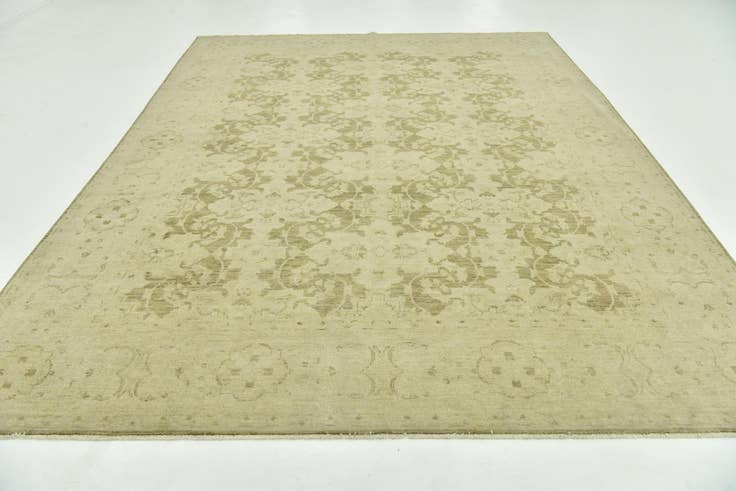 Detail image of 8' 10 x 11' 5 Hand Knotted Peshawar Ziegler Rug