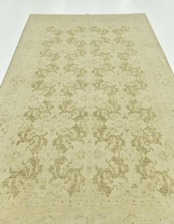 Detail image of 8' 10 x 11' 5  Hand Knotted Peshawar Ziegler Rug