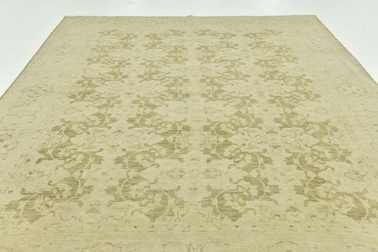 Detail image of 8' 10 x 11' 5 Hand Knotted Peshawar Ziegler Rug