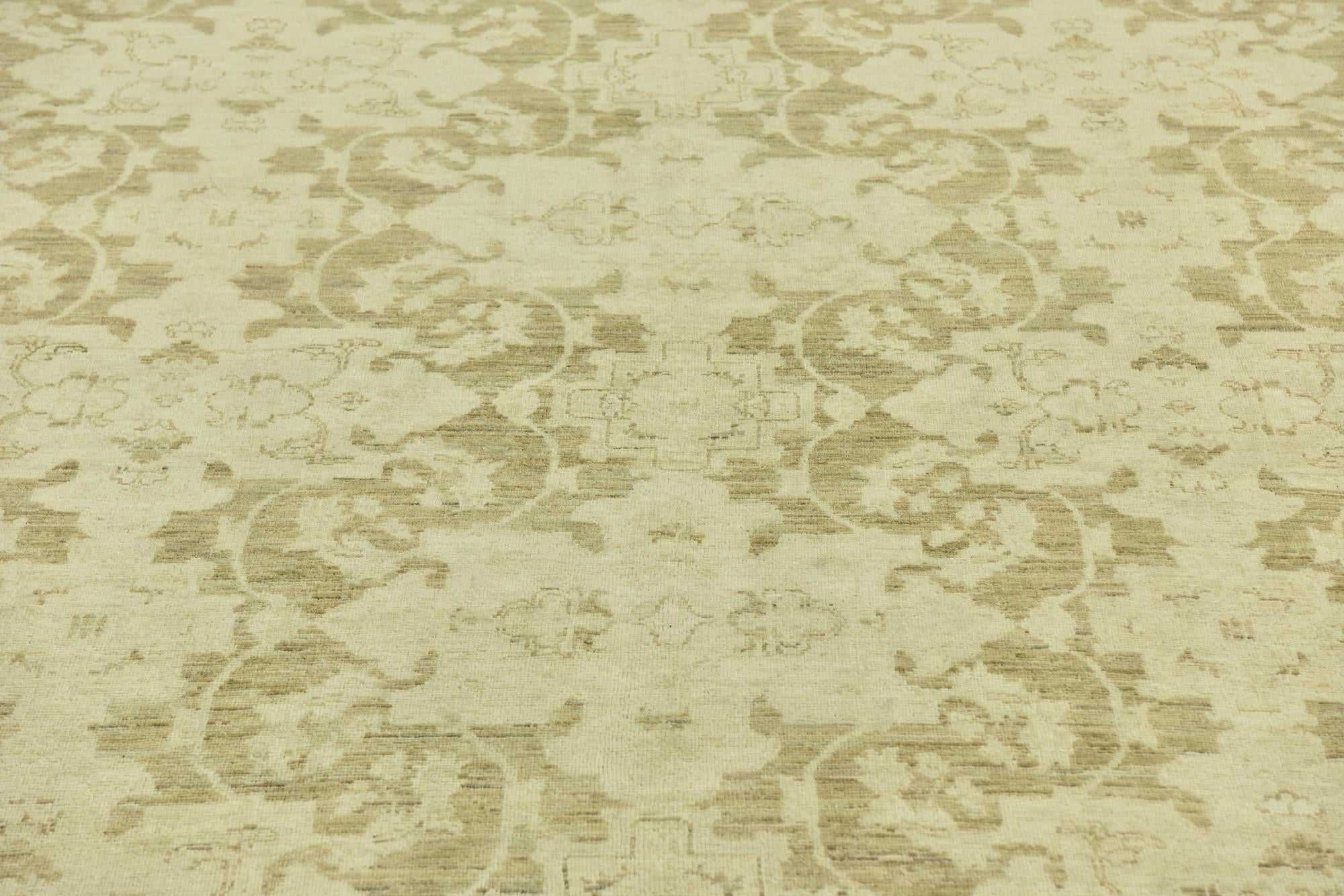 8' 10 x 11' 5 Hand Knotted Peshawar Ziegler Rug