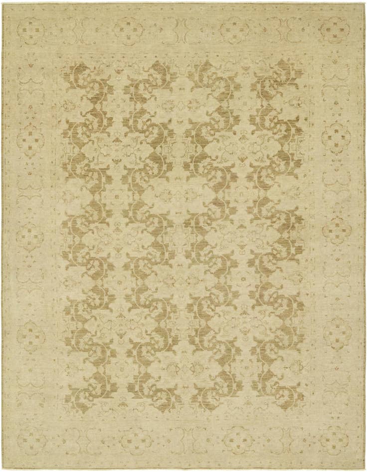 Detail image of 8' 10 x 11' 5 Hand Knotted Peshawar Ziegler Rug