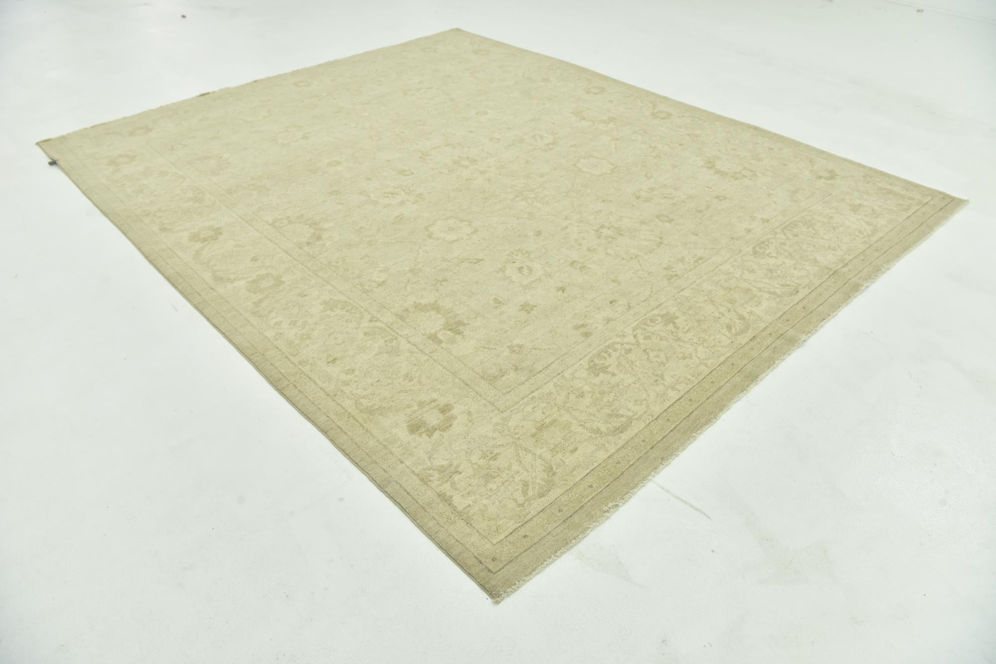 8' 2 x 10' Hand Knotted Peshawar Ziegler Rug