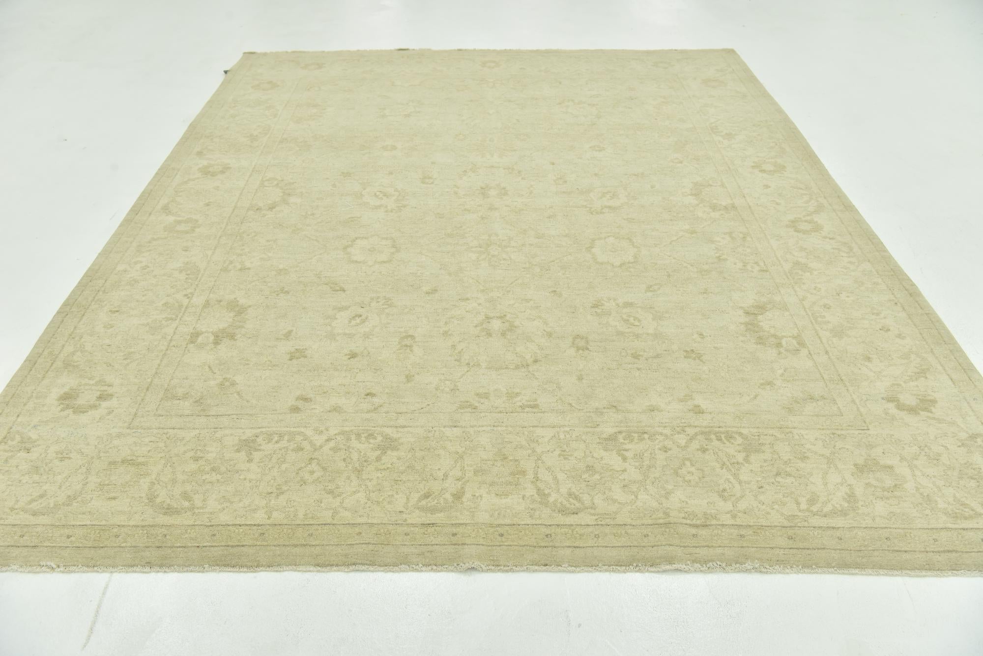 8' 2 x 10' Hand Knotted Peshawar Ziegler Rug