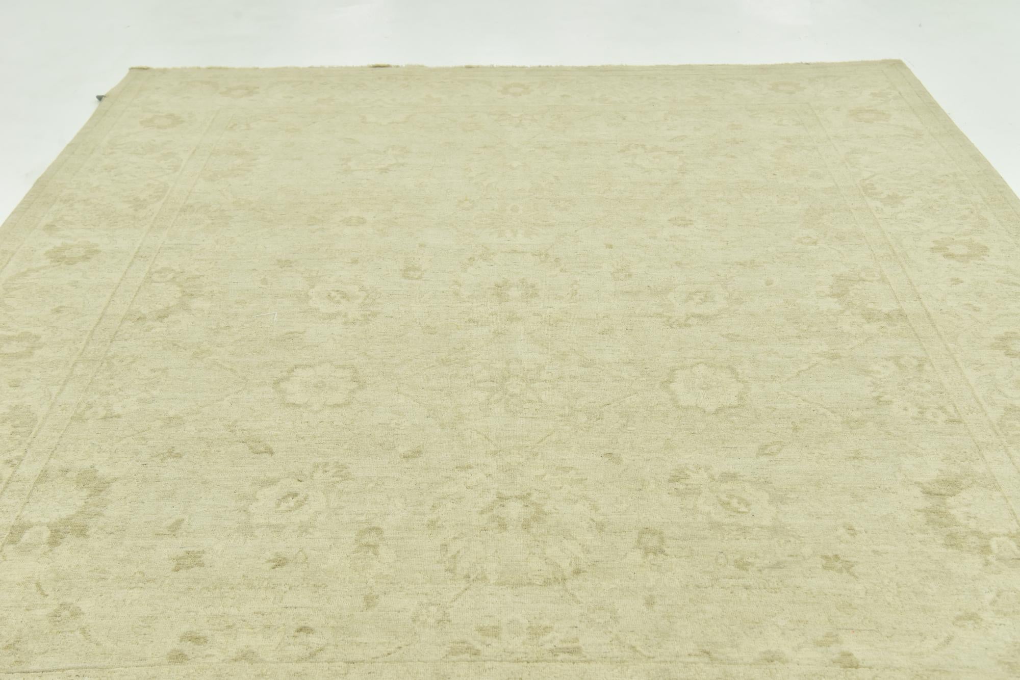 8' 2 x 10' Hand Knotted Peshawar Ziegler Rug