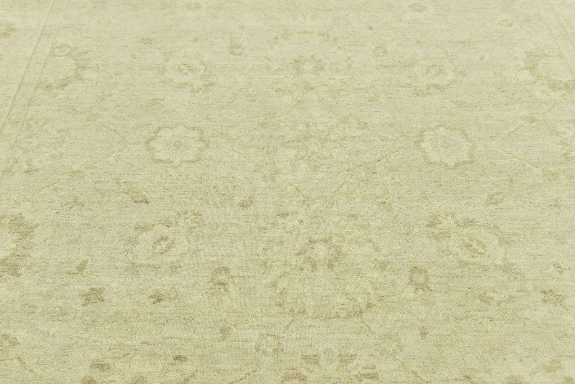 8' 2 x 10' Hand Knotted Peshawar Ziegler Rug