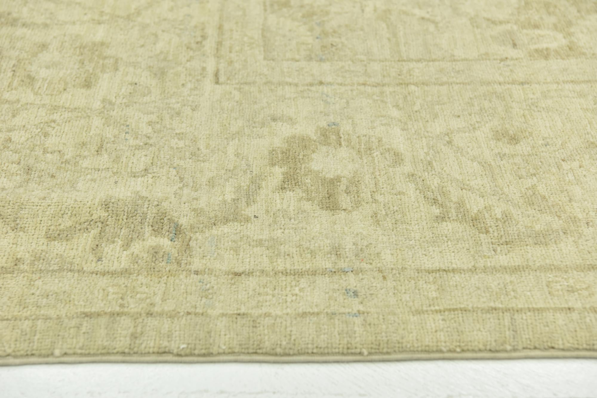 8' 2 x 10' Hand Knotted Peshawar Ziegler Rug