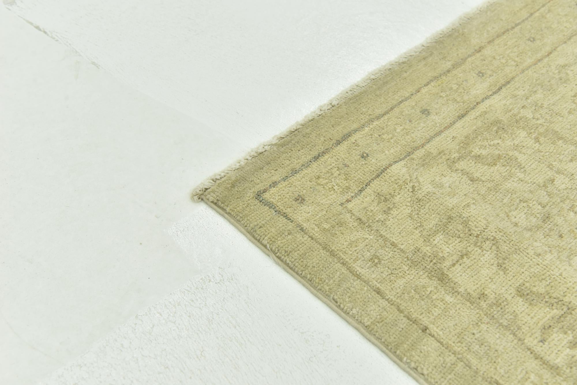 8' 2 x 10' Hand Knotted Peshawar Ziegler Rug