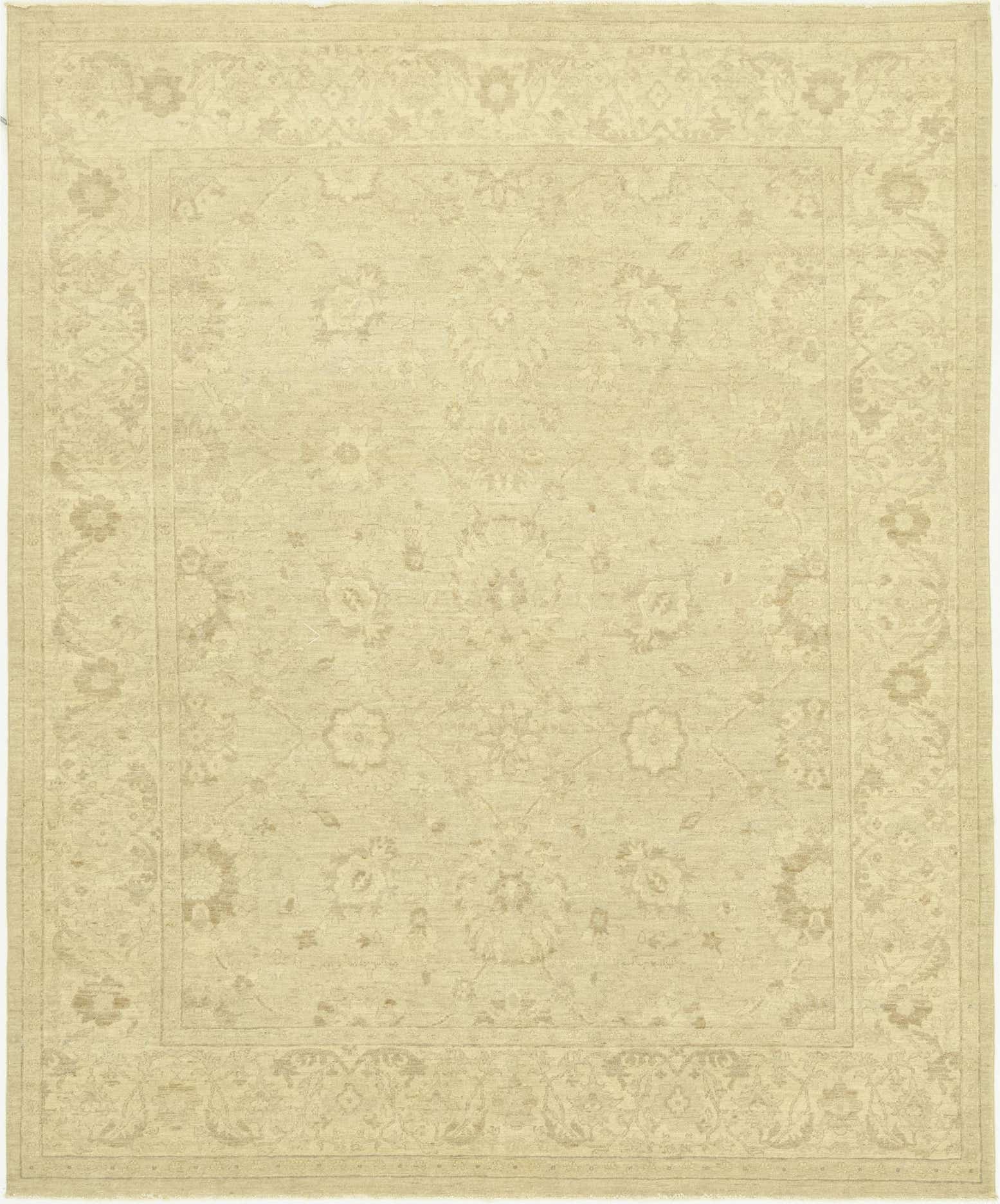 8' 2 x 10' Hand Knotted Peshawar Ziegler Rug