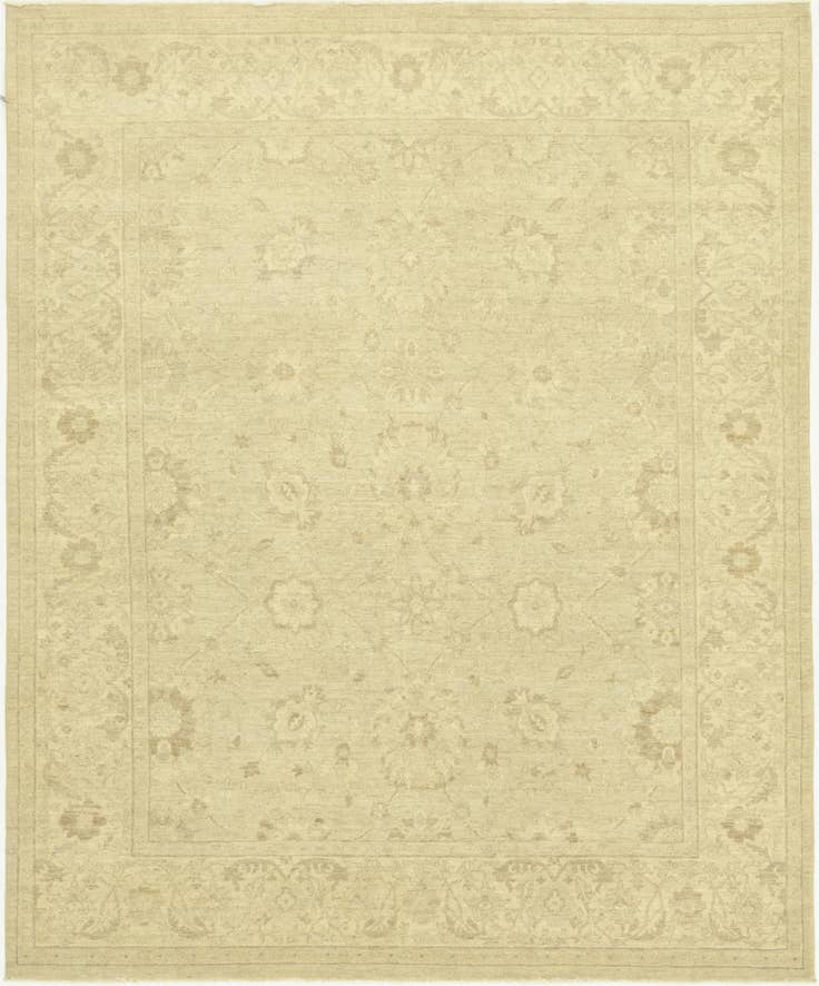 Detail image of 8' 2 x 10' Hand Knotted Peshawar Ziegler Rug