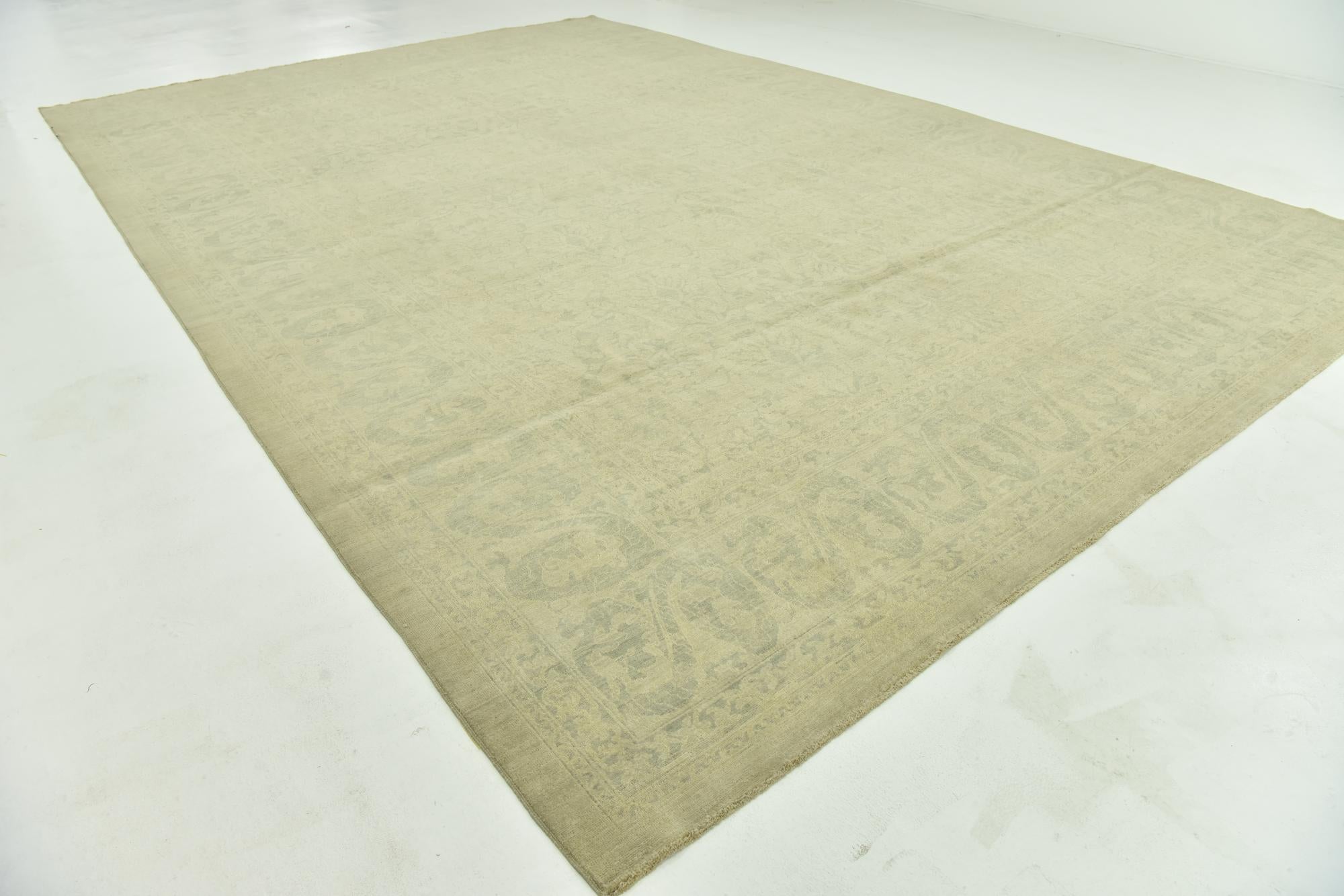 12' 3 x 18' 4 Hand Knotted Peshawar Ziegler Rug