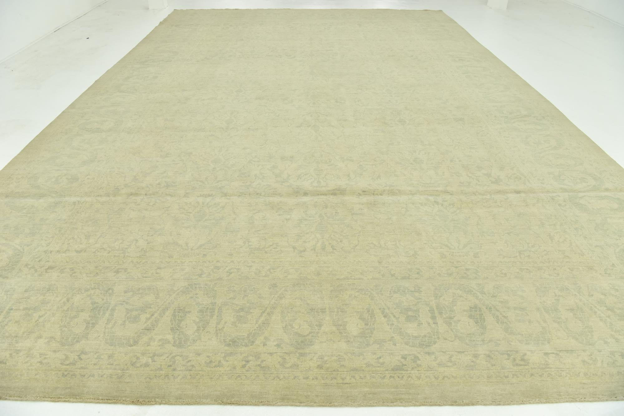 12' 3 x 18' 4 Hand Knotted Peshawar Ziegler Rug