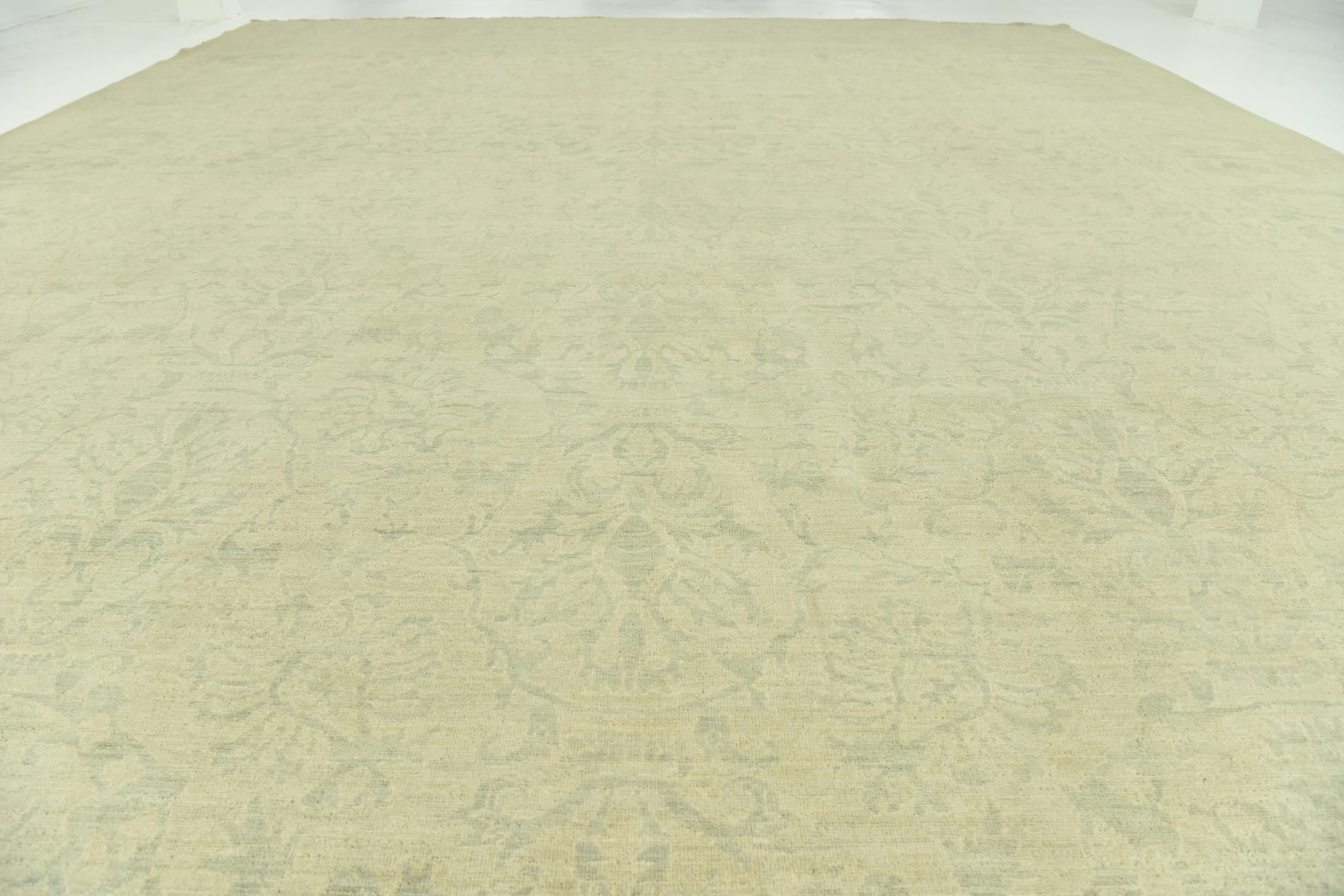 12' 3 x 18' 4 Hand Knotted Peshawar Ziegler Rug