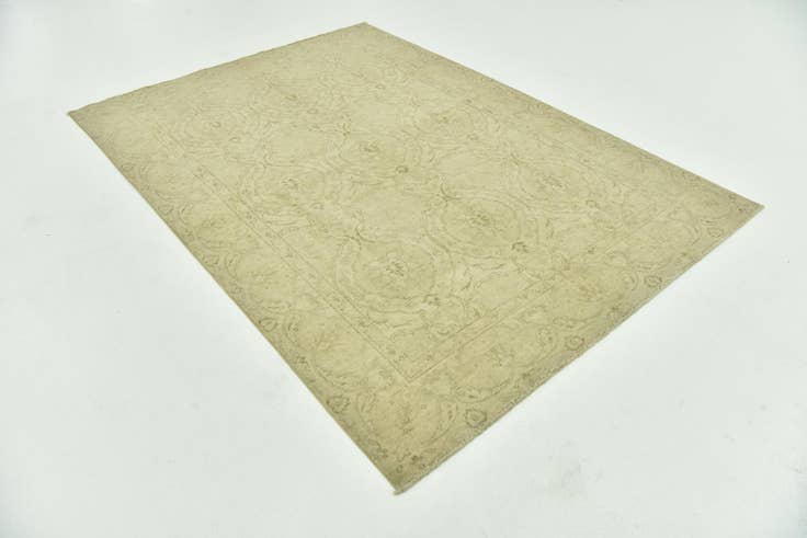Detail image of 5' 7 x 7' 9 Hand Knotted Peshawar Ziegler Wool Rug