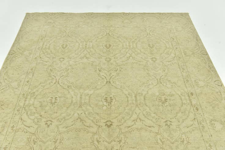 Detail image of 5' 7 x 7' 9 Hand Knotted Peshawar Ziegler Wool Rug