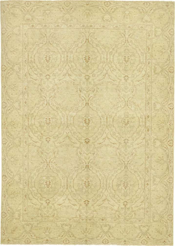 5' 7 x 7' 9 Hand Knotted Peshawar Ziegler Wool Rug