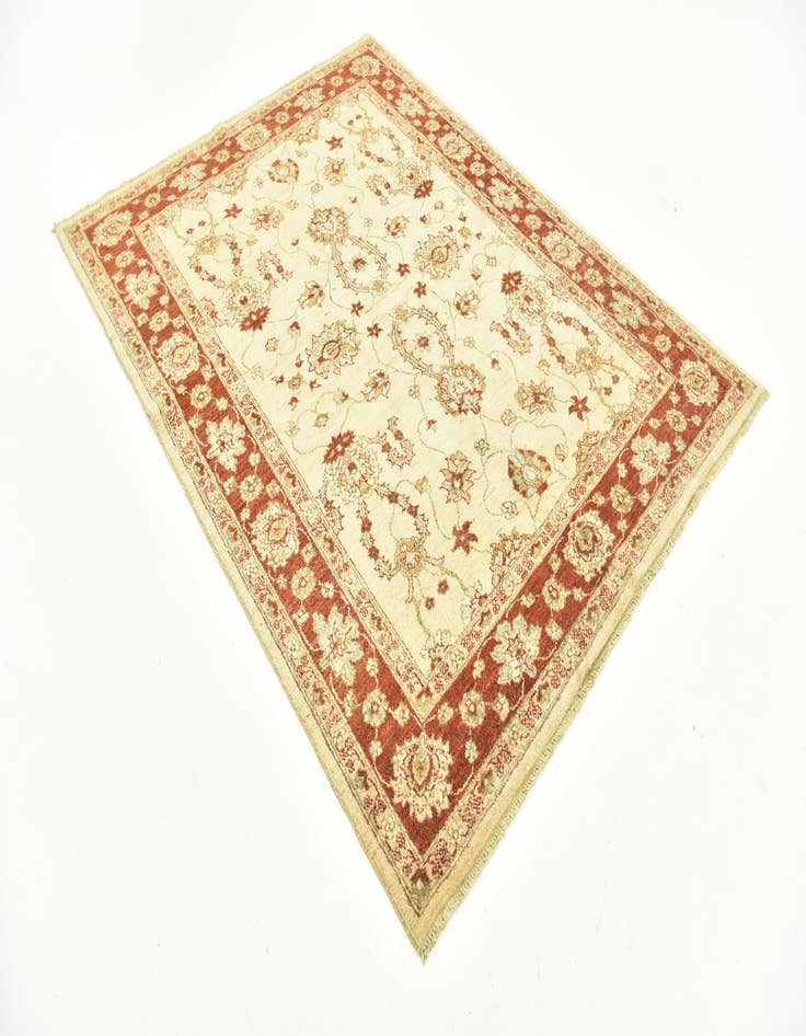 Detail image of 5' 3 x 6' 10 Hand Knotted Peshawar Ziegler Rug