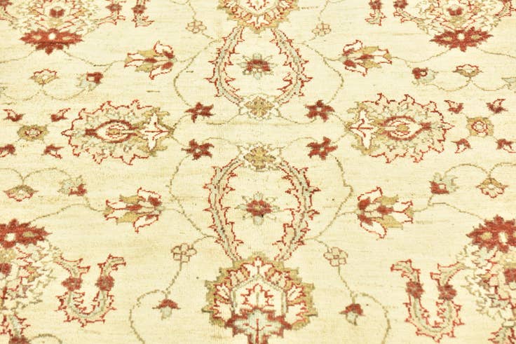 Detail image of 5' 3 x 6' 10 Hand Knotted Peshawar Ziegler Rug