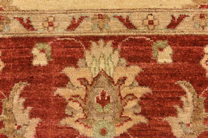 6' 8 x 9' 7 Hand Knotted Peshawar Ziegler Rug