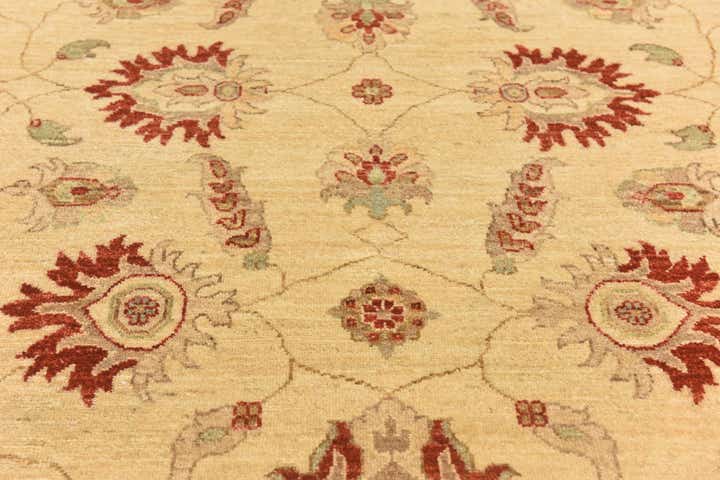 6' 8 x 9' 7 Hand Knotted Peshawar Ziegler Rug