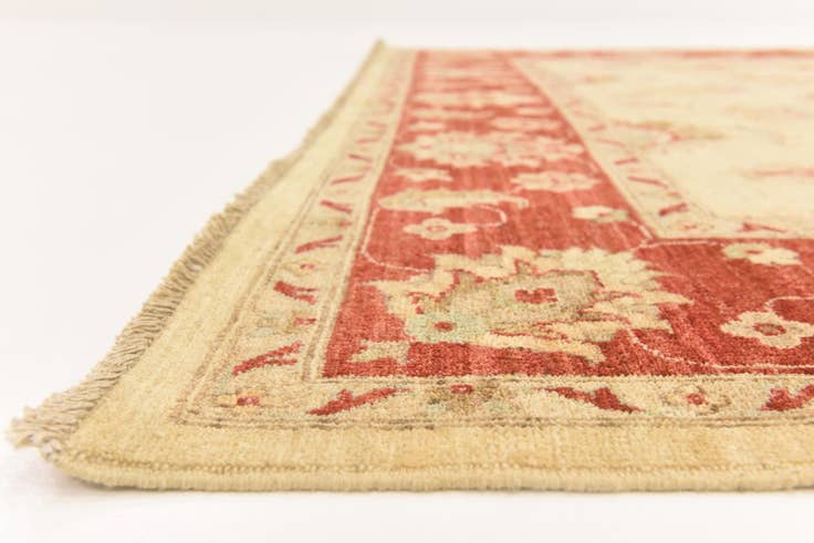 Detail image of 6' 8 x 9' 7 Hand Knotted Peshawar Ziegler Rug