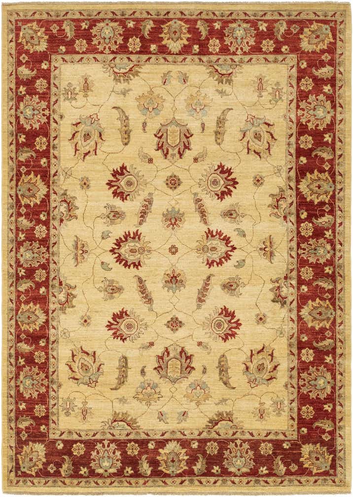 6' 8 x 9' 7 Hand Knotted Peshawar Ziegler Rug