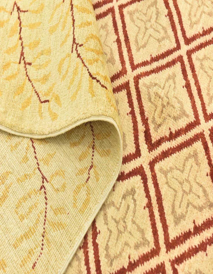 Detail image of 6' 5 x 8' 4  Hand Knotted Peshawar Ziegler Rug