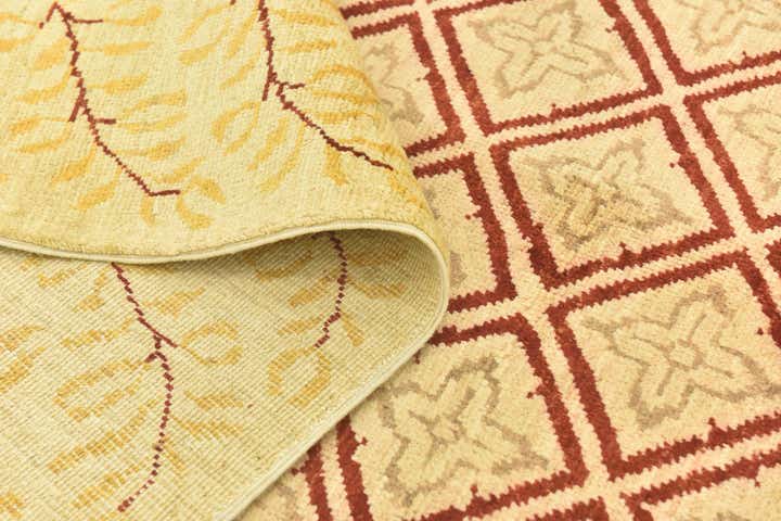 6' 5 x 8' 4 Hand Knotted Peshawar Ziegler Rug