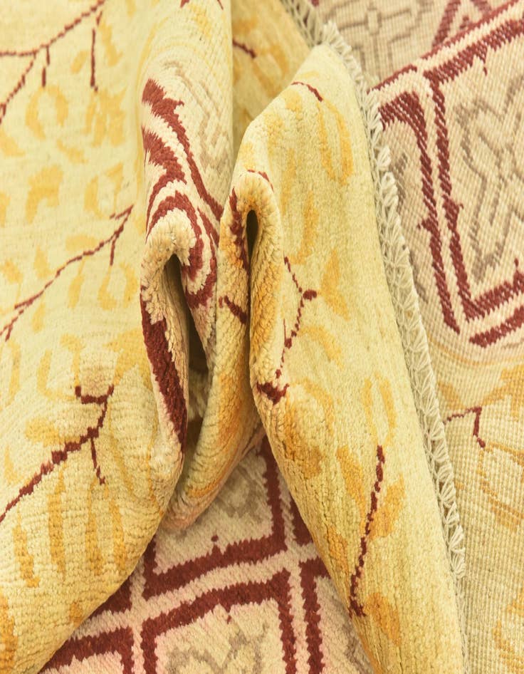 Detail image of 6' 5 x 8' 4  Hand Knotted Peshawar Ziegler Rug