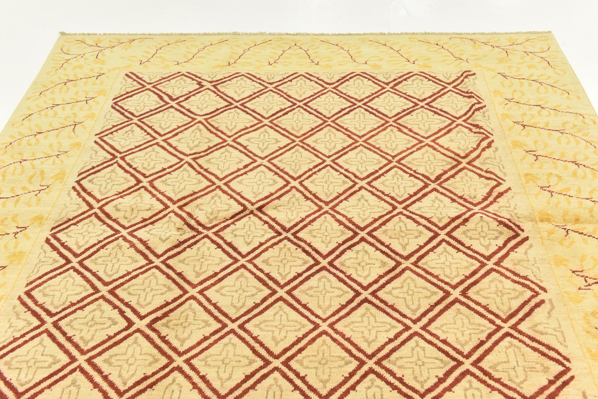 6' 5 x 8' 4 Hand Knotted Peshawar Ziegler Rug