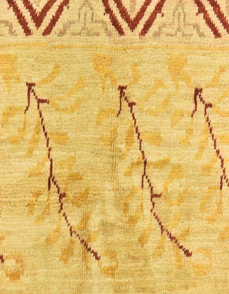 Detail image of 6' 5 x 8' 4  Hand Knotted Peshawar Ziegler Rug