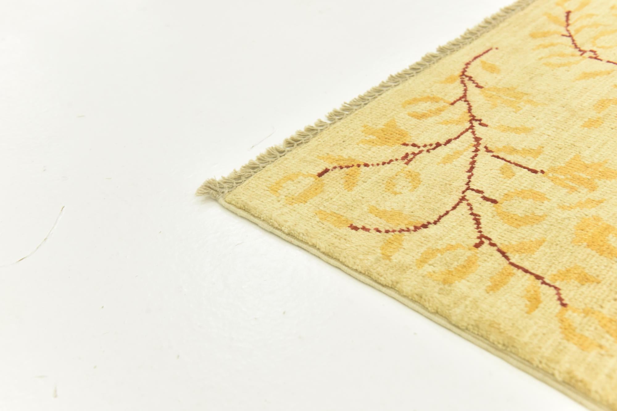6' 5 x 8' 4 Hand Knotted Peshawar Ziegler Rug