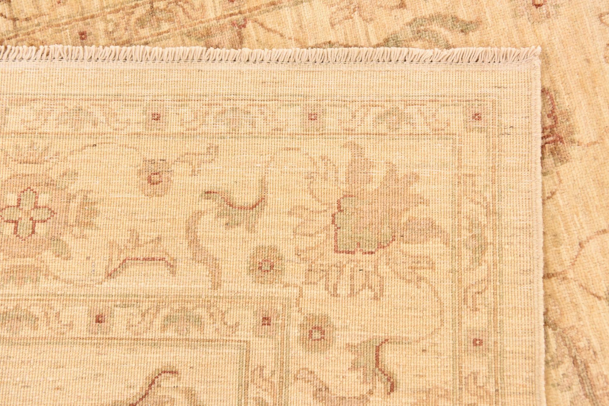 5' 9 x 7' 10 Hand Knotted Peshawar Ziegler Rug