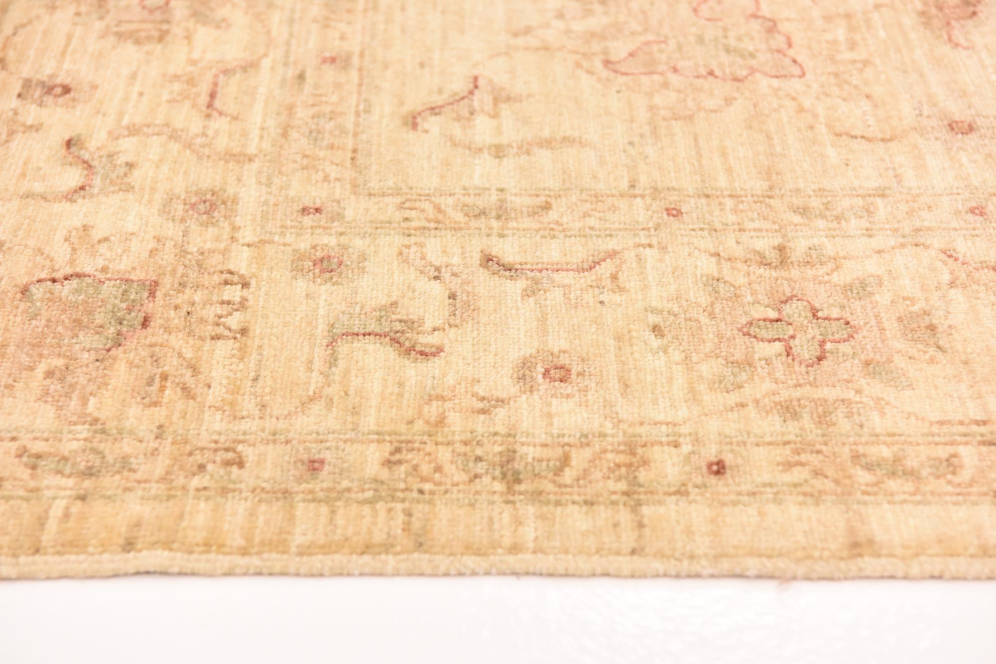 5' 9 x 7' 10 Hand Knotted Peshawar Ziegler Rug