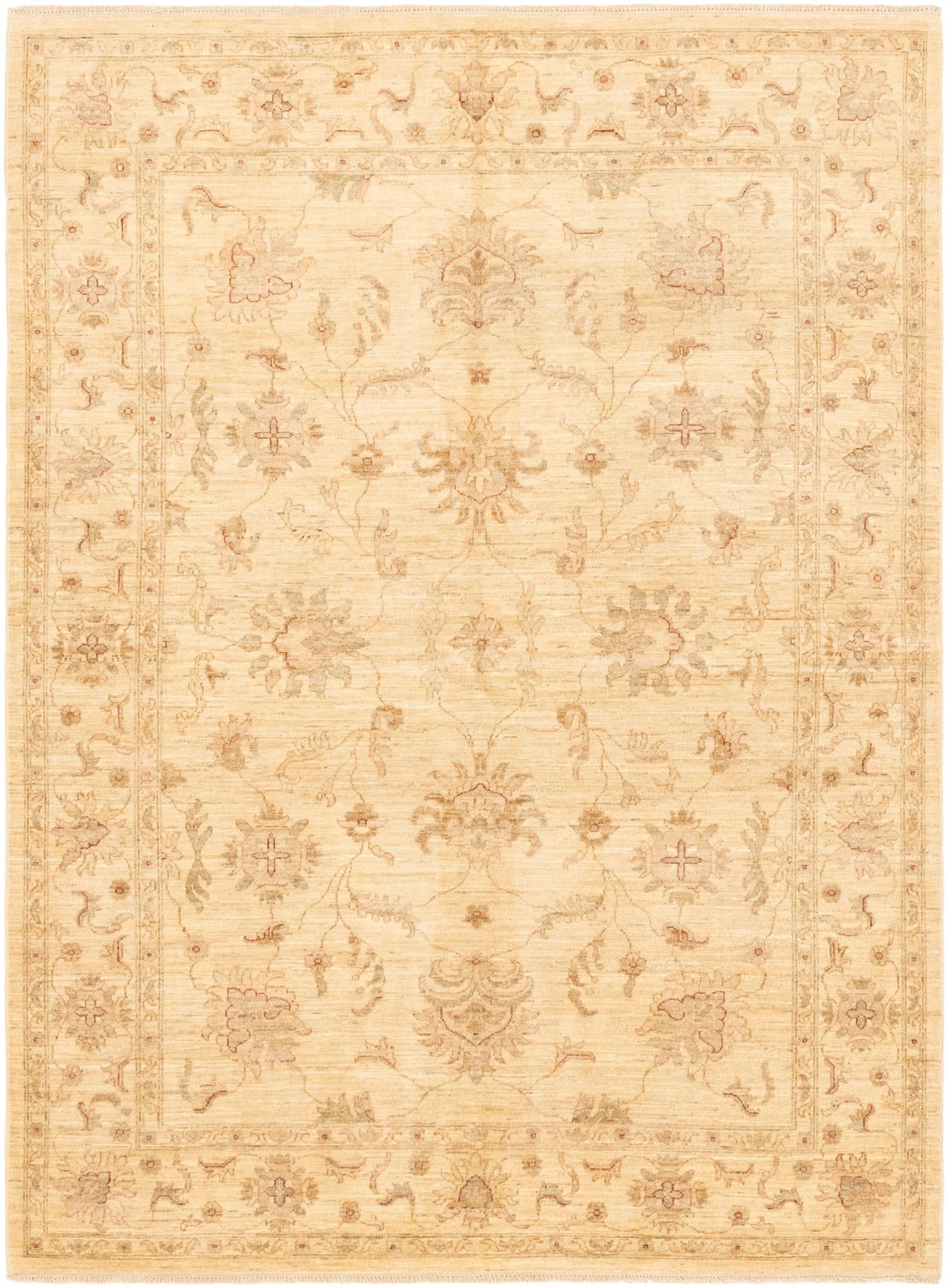 5' 9 x 7' 10 Hand Knotted Peshawar Ziegler Rug