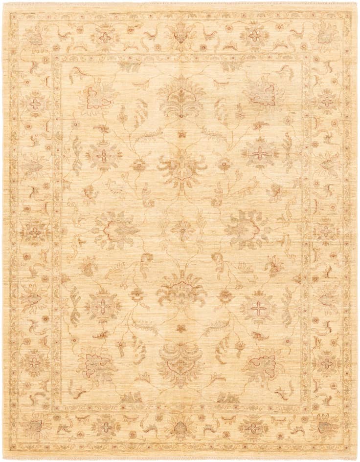 Detail image of 5' 9 x 7' 10 Hand Knotted Peshawar Ziegler Rug