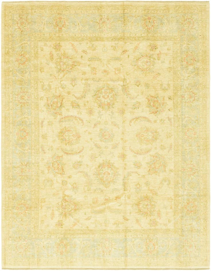 Detail image of 8' 3 x 9' 7 Hand Knotted Peshawar Ziegler Rug