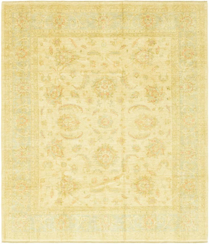 Detail image of 8' 3 x 9' 7 Hand Knotted Peshawar Ziegler Rug