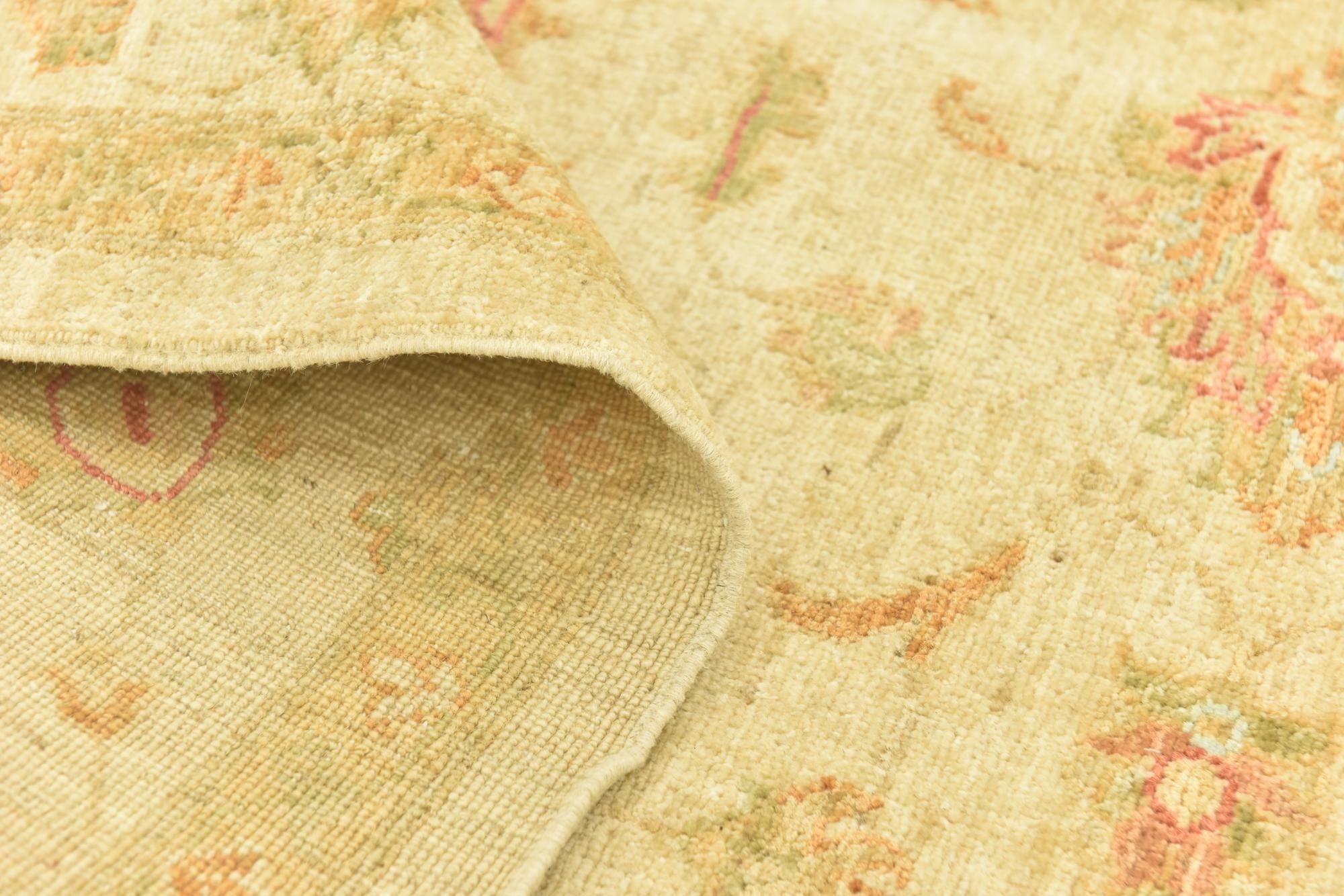 6' 8 x 9' 7 Hand Knotted Peshawar Ziegler Rug