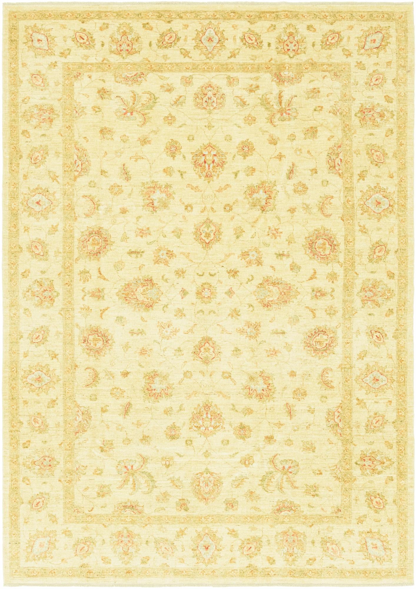 6' 8 x 9' 7 Hand Knotted Peshawar Ziegler Rug