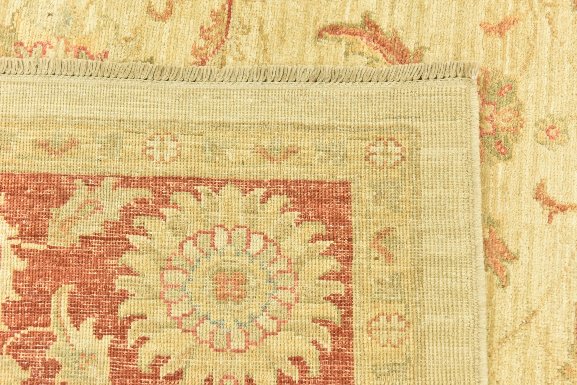 6' 8 x 9' 8 Hand Knotted Peshawar Ziegler Rug