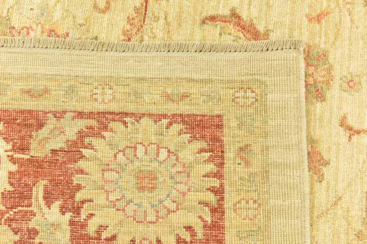 6' 8 x 9' 8 Hand Knotted Peshawar Ziegler Rug