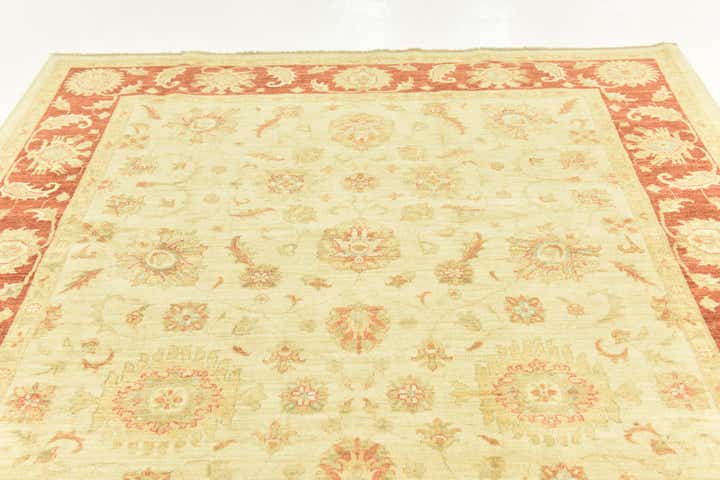 6' 8 x 9' 8 Hand Knotted Peshawar Ziegler Rug