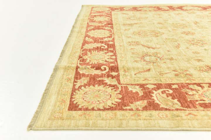 6' 8 x 9' 8 Hand Knotted Peshawar Ziegler Rug